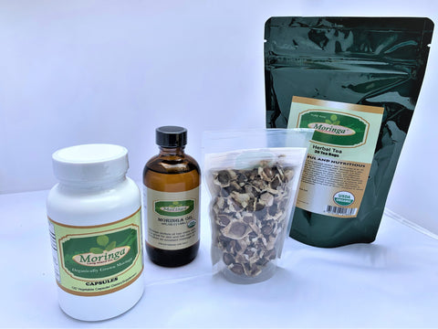 Moringa Combo Pack ( Seed, Tea, Capsule, Oil)