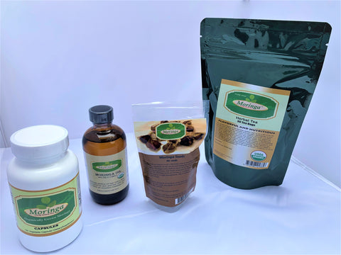 Moringa Combo Pack ( Seed, Tea, Capsule, Oil)