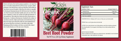 Organic Beet Root 8 oz Powder.