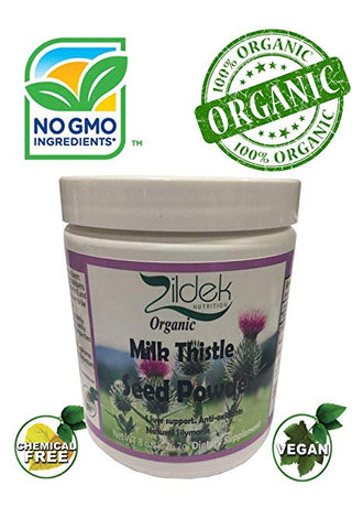 Organic All Natural Milk Thistle Seed Powder 8oz