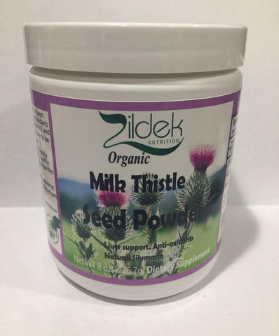 Organic Milk Thistle Powder 8 oz Jar